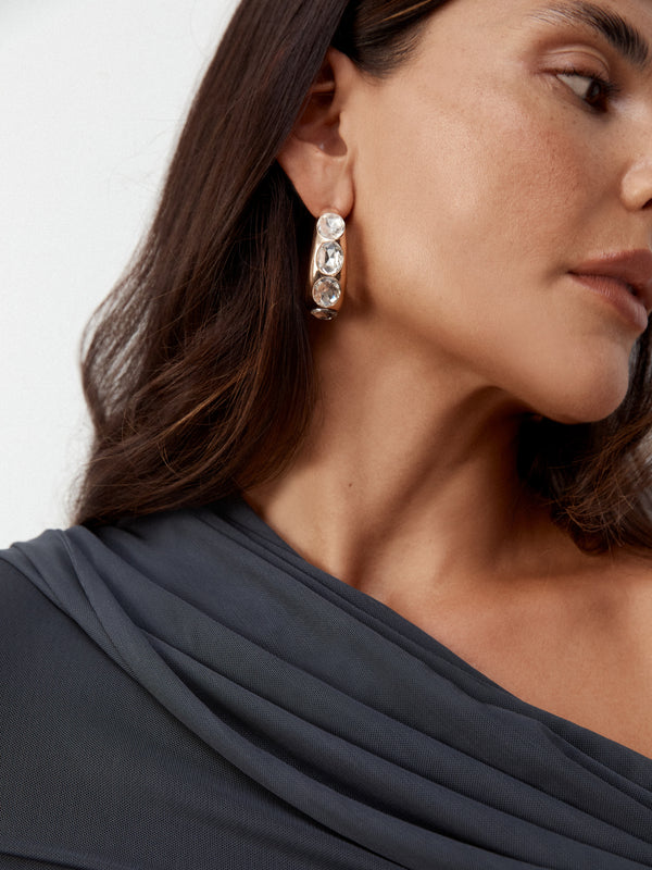 SHEIKE Tula Earrings 1007778 Gold Campaign Image