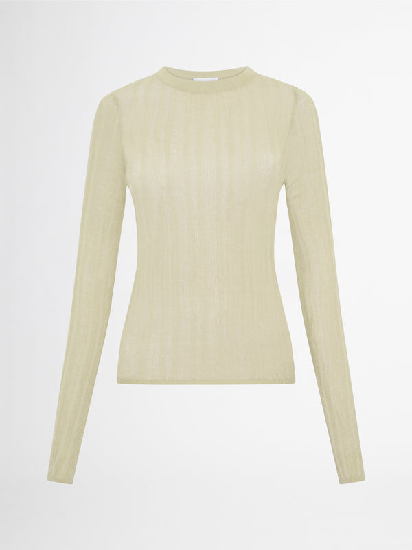 MAYBANK SWEATER IN LIGHT OLIVE GHOST IMAGE