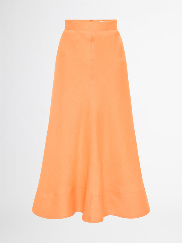 ECLIPSE SKIRT IN APRICOT GHOST IMAGE