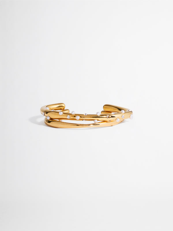 AUDREY BANGLE STACK GOLD GHOST IMAGE