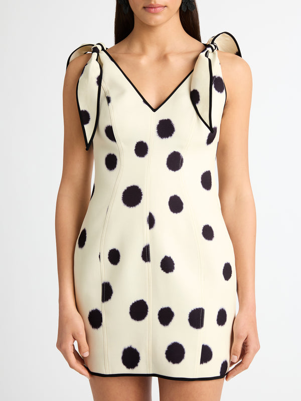 AUDREY SPOT MINI DRESS, close-up detail