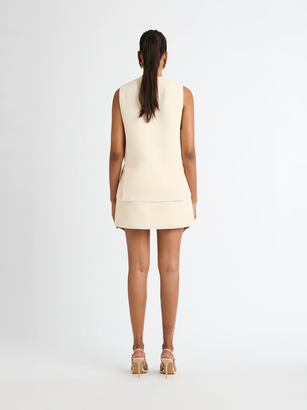 SHEIKE Sylvie Vest Top Cream 1006980 Back Image