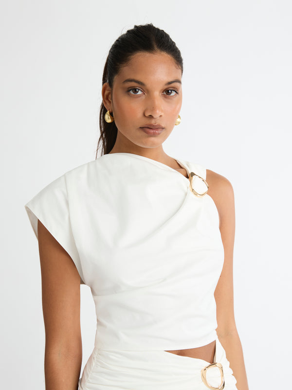 ZADIE TOP, close-up detail on size 8 model