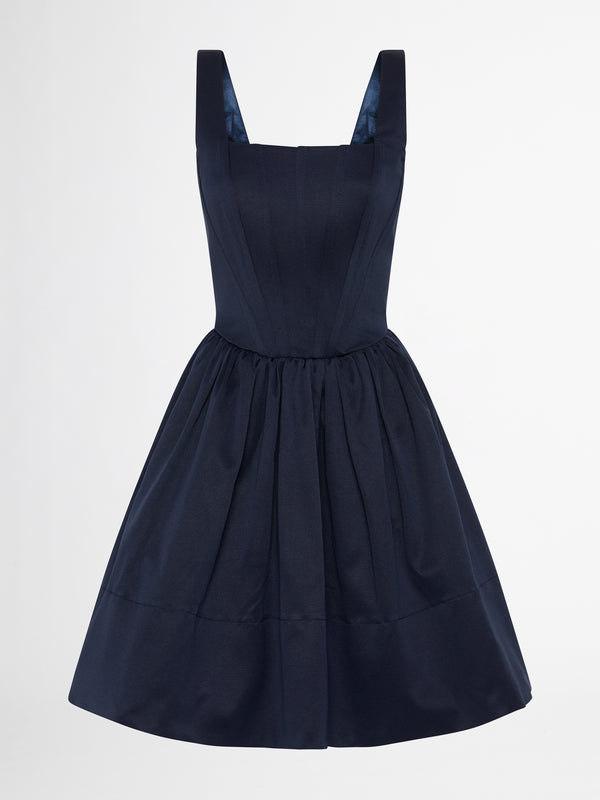 MAILA MINI DRESS IN NAVY  GHOST IMAGE