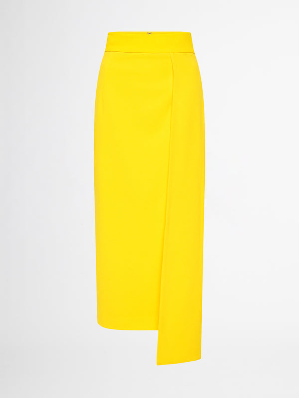 BECK MIDI SKIRT IN YELLOW GHOST IMAGE