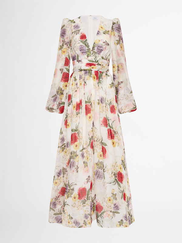 BOUQUET MAXI DRESS IN FLORAL PRINT GHOST IMAGE