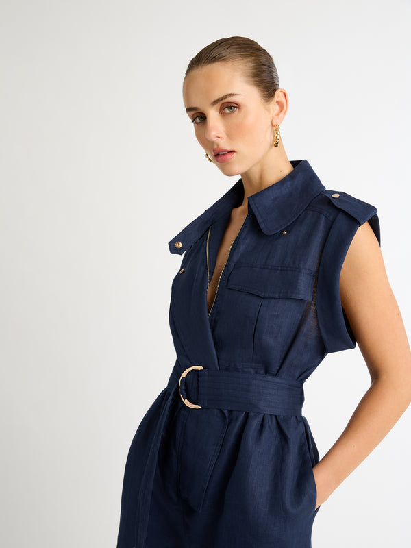 UTILITY PLAYSUIT WITH BELT DETAIL IMAGE
