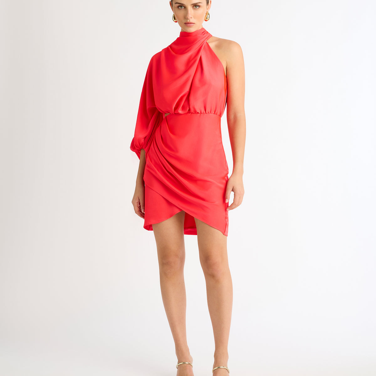Juliet Dress Red | Satin Mini Dress | SHEIKE