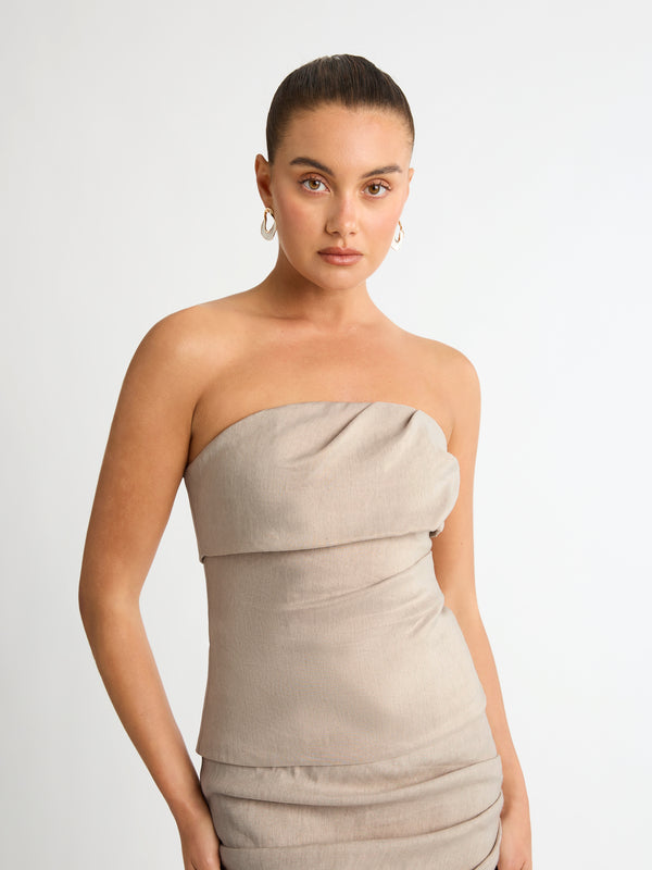 LIOR STRAPLESS TOP DETAIL IMAGE