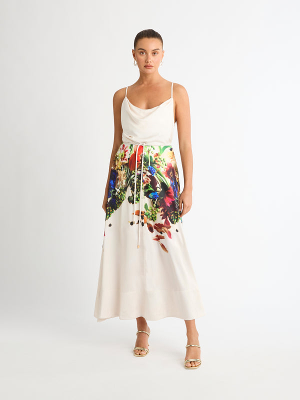 IMPRESSION MAXI SKIRT FLORAL STYLED IMAGE