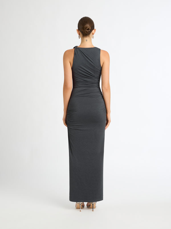 WILLA MIDI DRESS WITH TWISTED STRAP BACK IMAGE