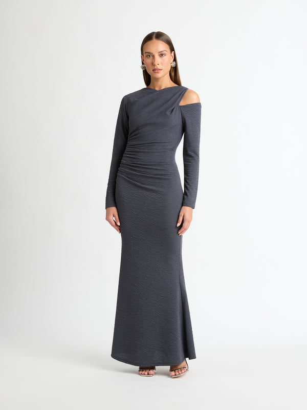 PARK LANE DRESS IN ONYX FRONT IMAGE STYLED