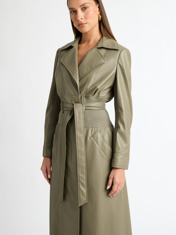 GIANNI TRENCH SAGE DETAILED IMAGE
