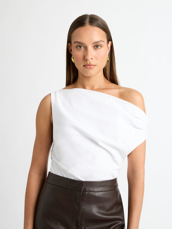 PHOENIX TOP IN WHITE DETAILED IMAGE