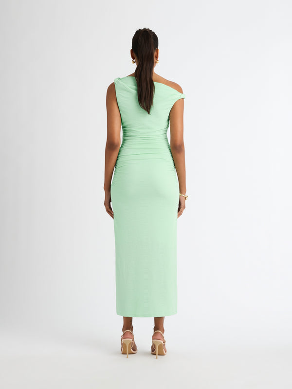 Athena Dress Mint Stretch Maxi Dress SHEIKE