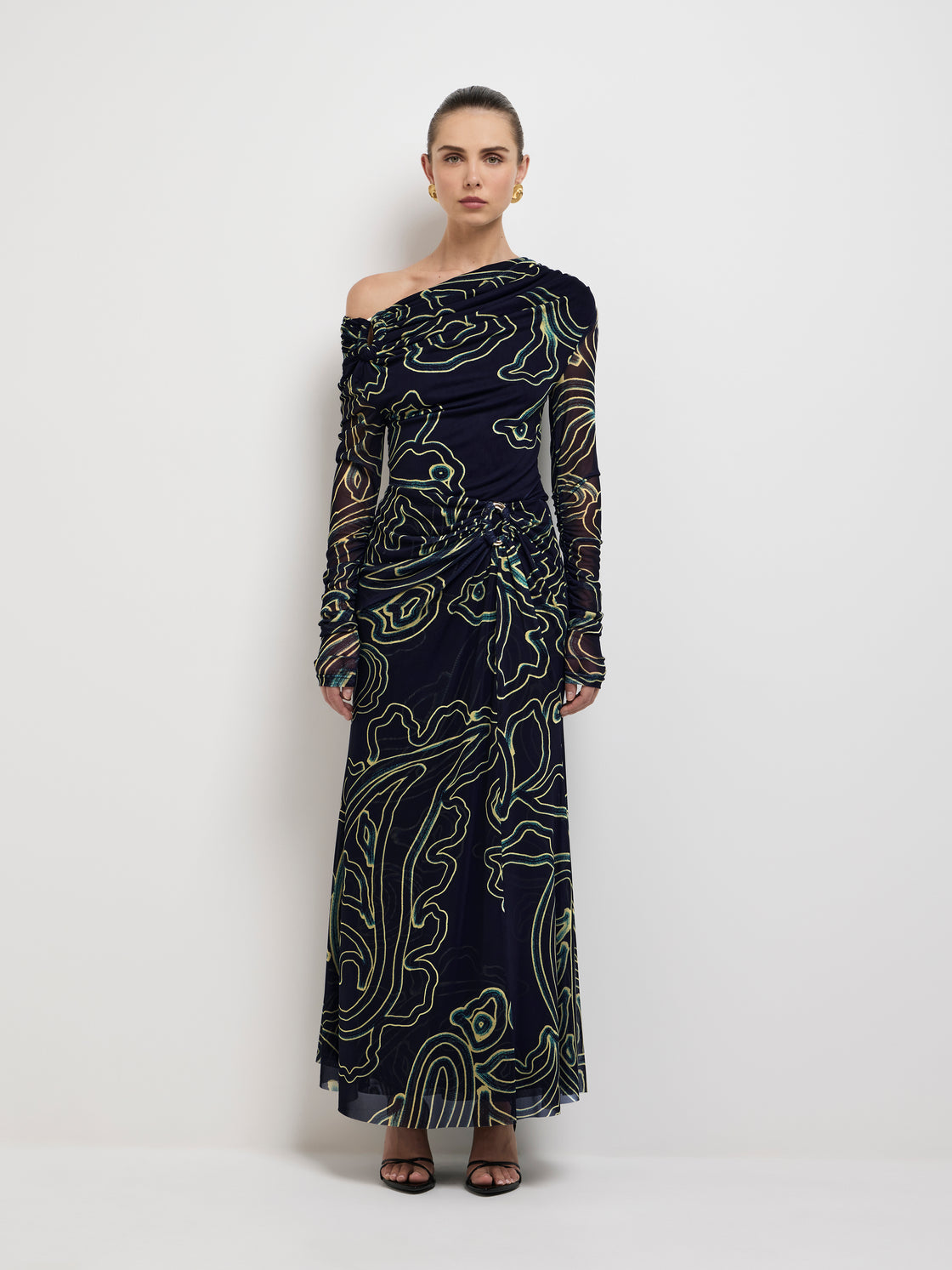 Aurelia dress - Mint/Lilac Paisley main image 0
