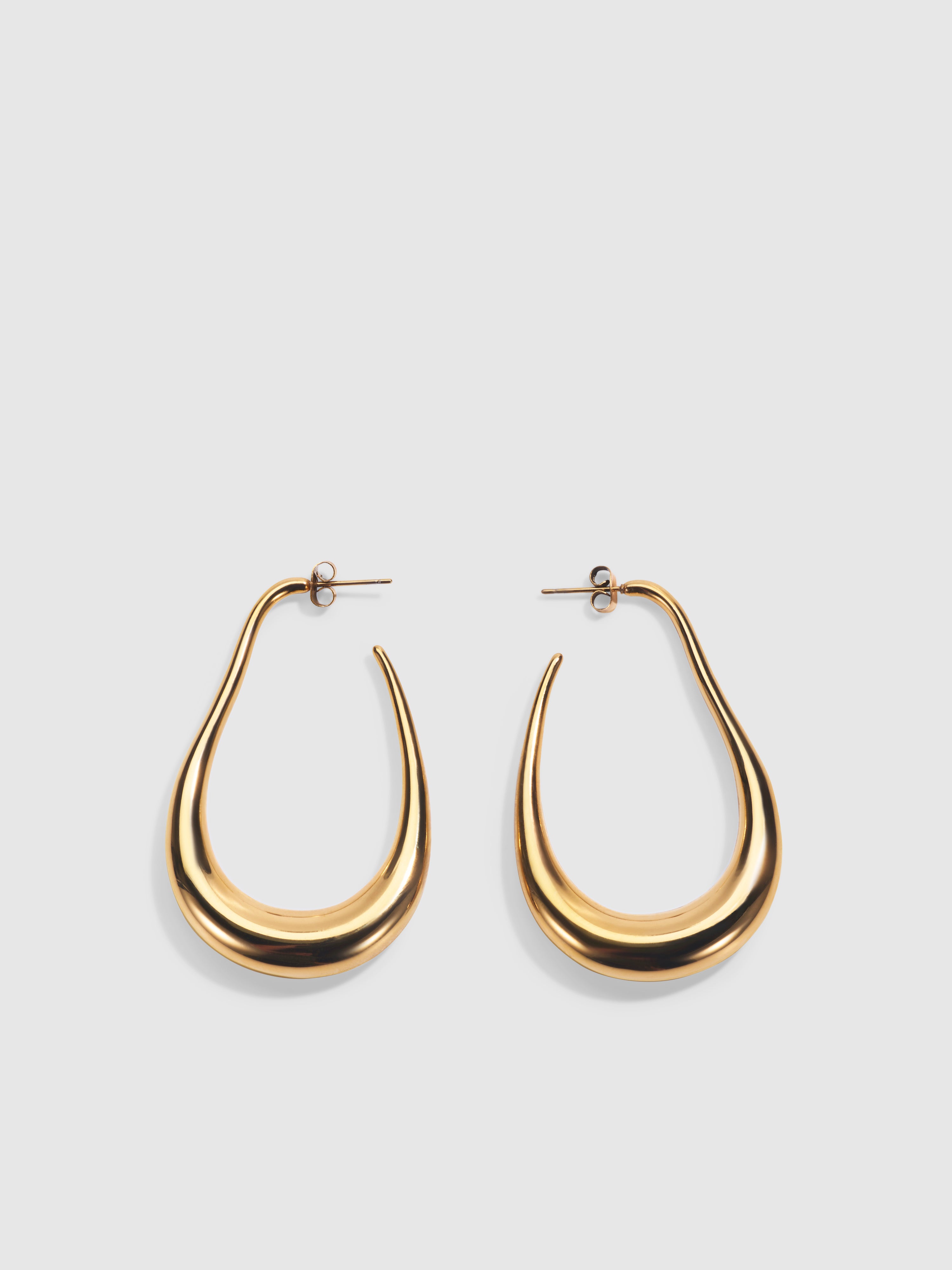 Elisa Earrings Gold Hoop Earrings SHEIKE