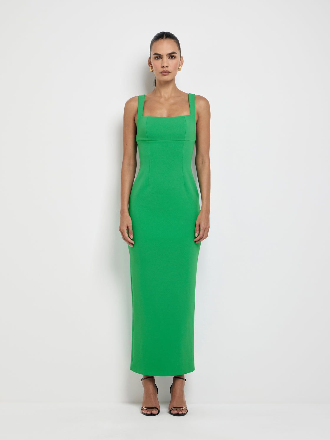 She-E-O Green Blazer Maxi Dress