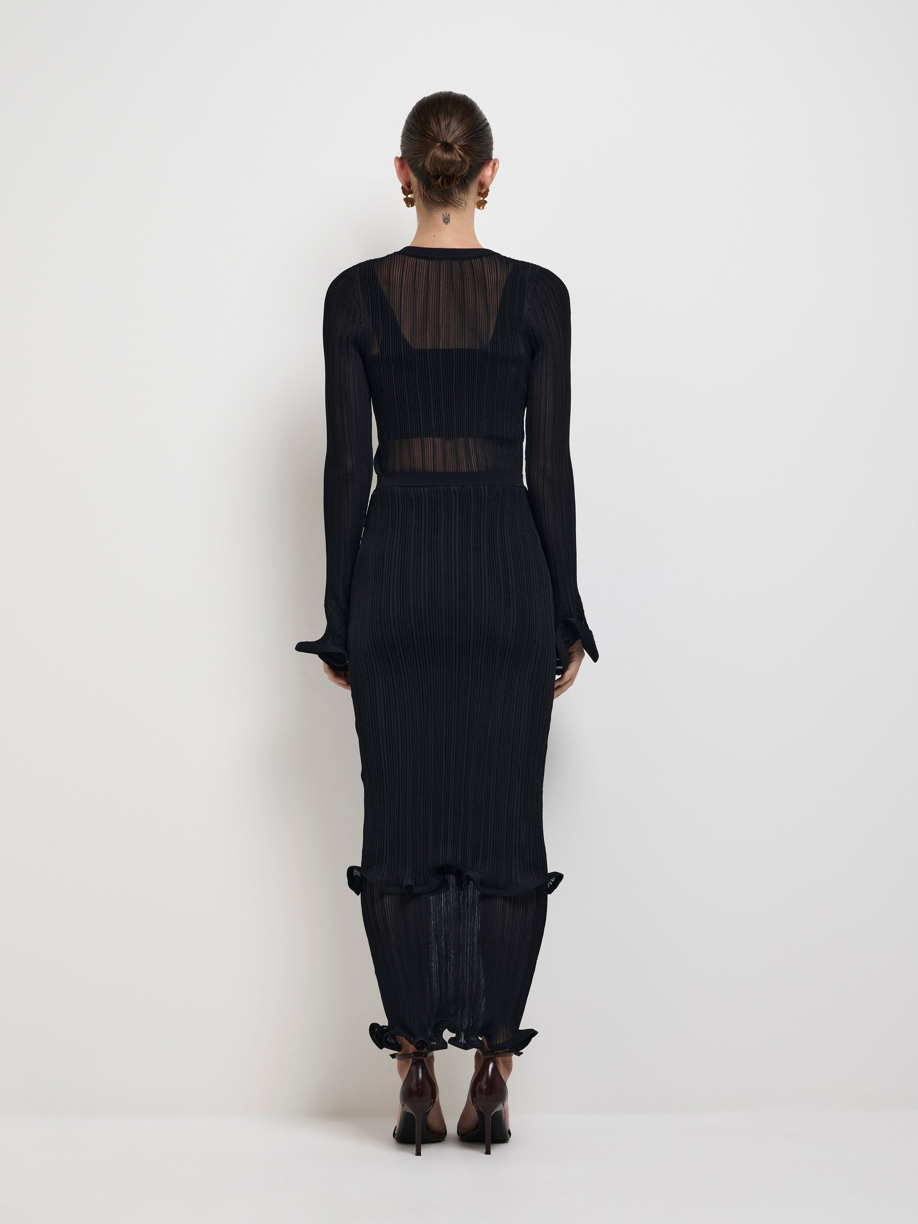 Nina Skirt Black | Midi Skirt | SHEIKE