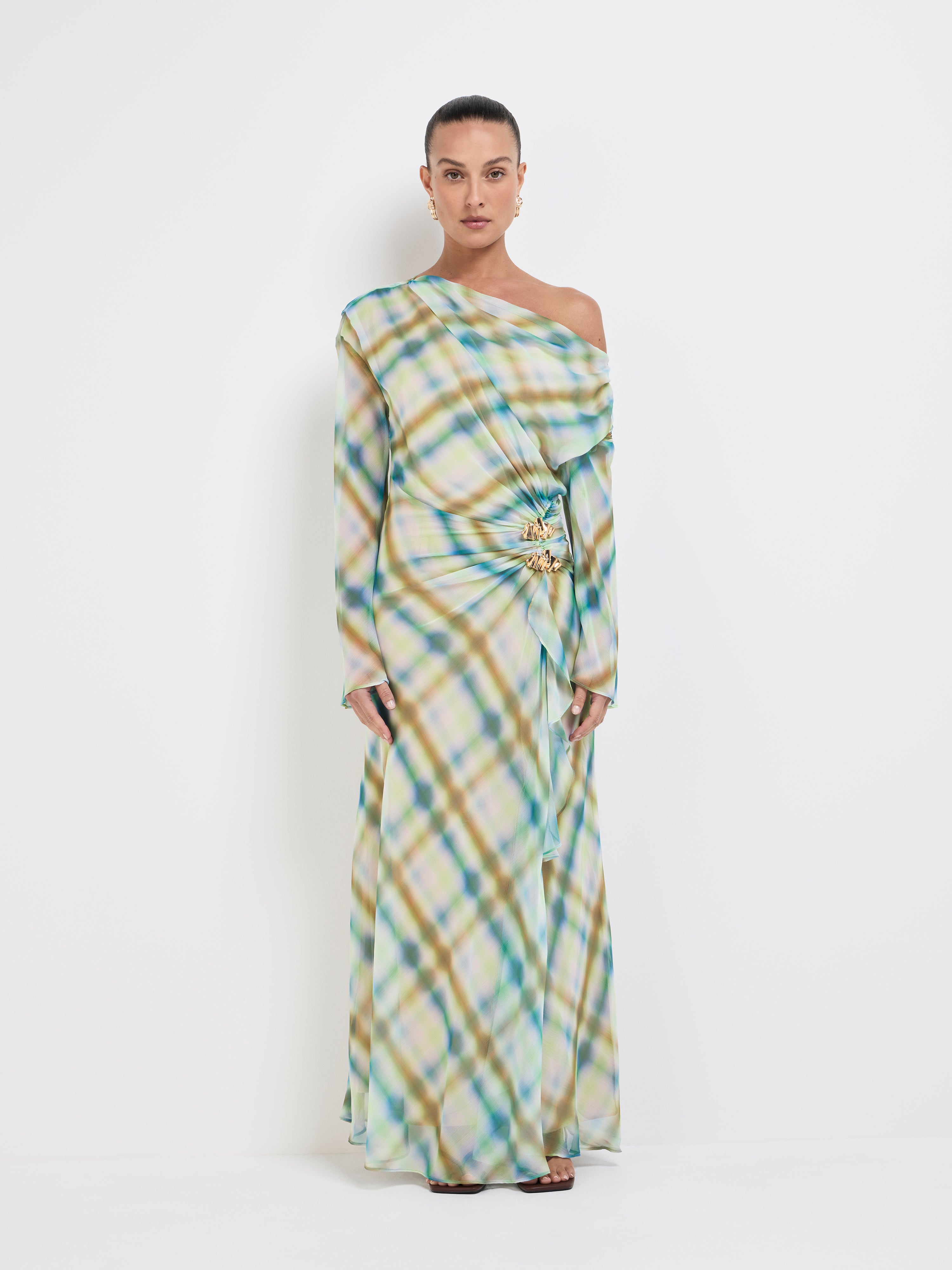 Robe Longue Sans Manches Ada - Modèle Maxi, Mélange Rayon, Neuve Avec étiquettes