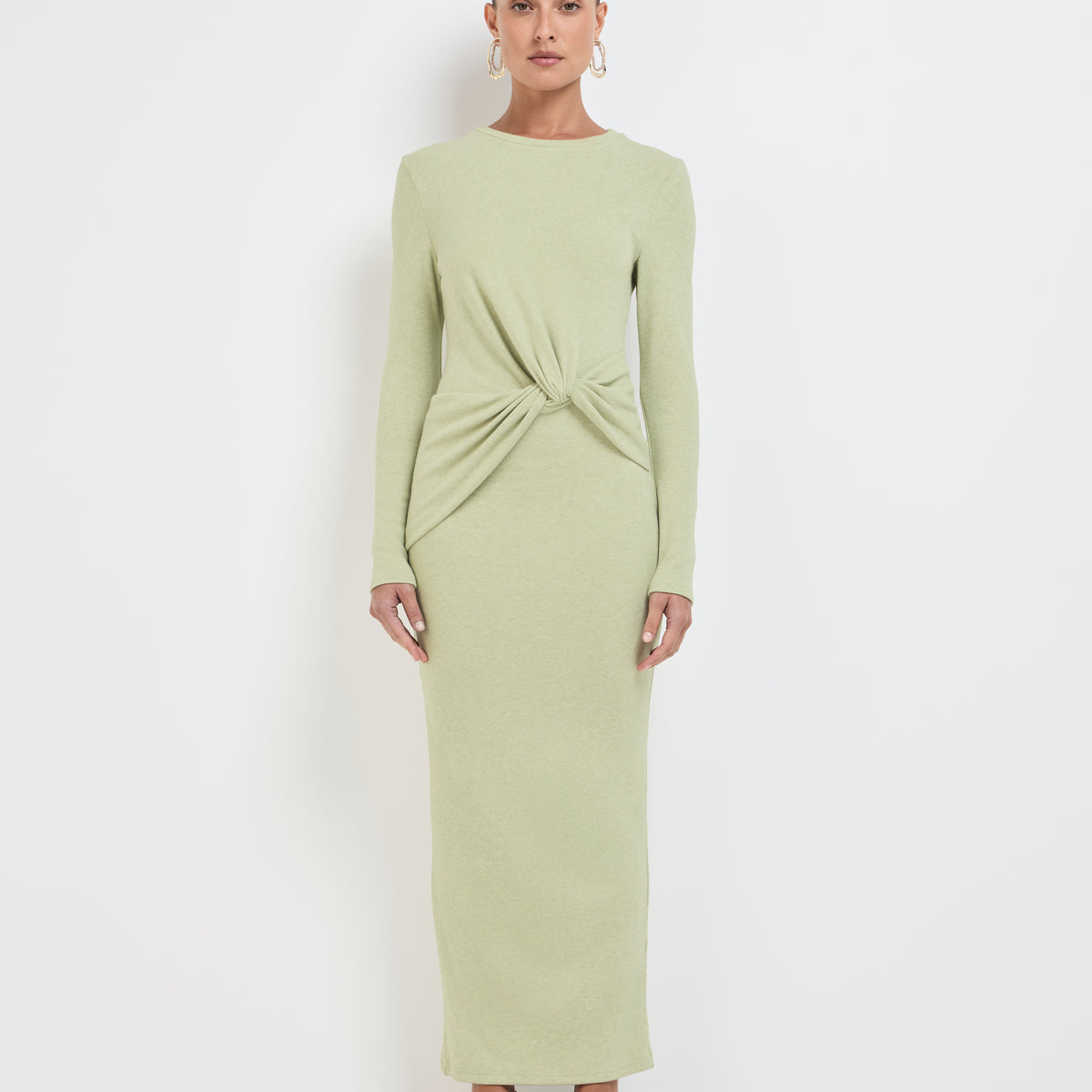 Jessi Dress Mint vertical Stripe main image 1