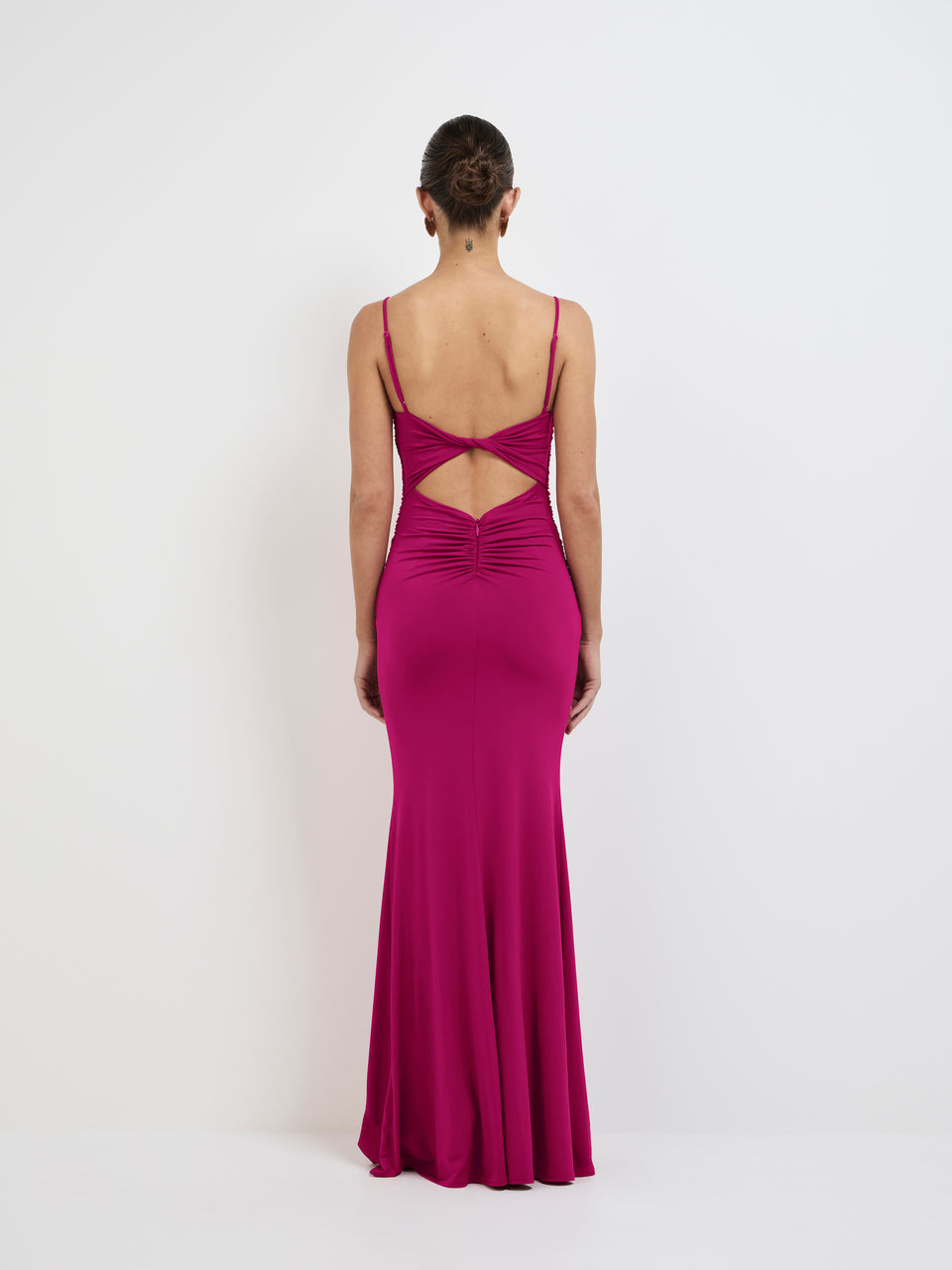 Chloe Gown Raspberry | Backless Formal Dress | SHEIKE