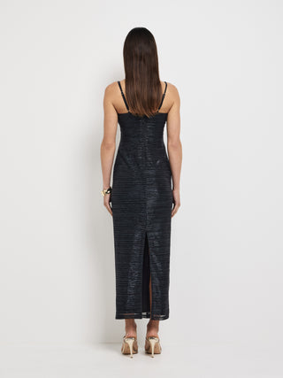 Elise – Chic Midi Dress with V-Neck and Pleated Detail main image 0