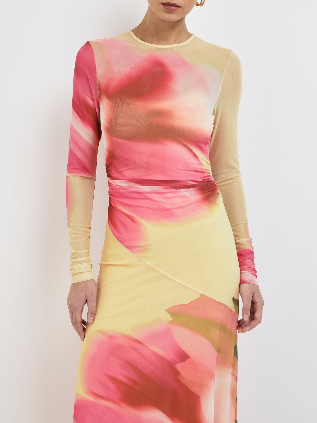 SABRINA ASYM MAXI DRESS - WASABI