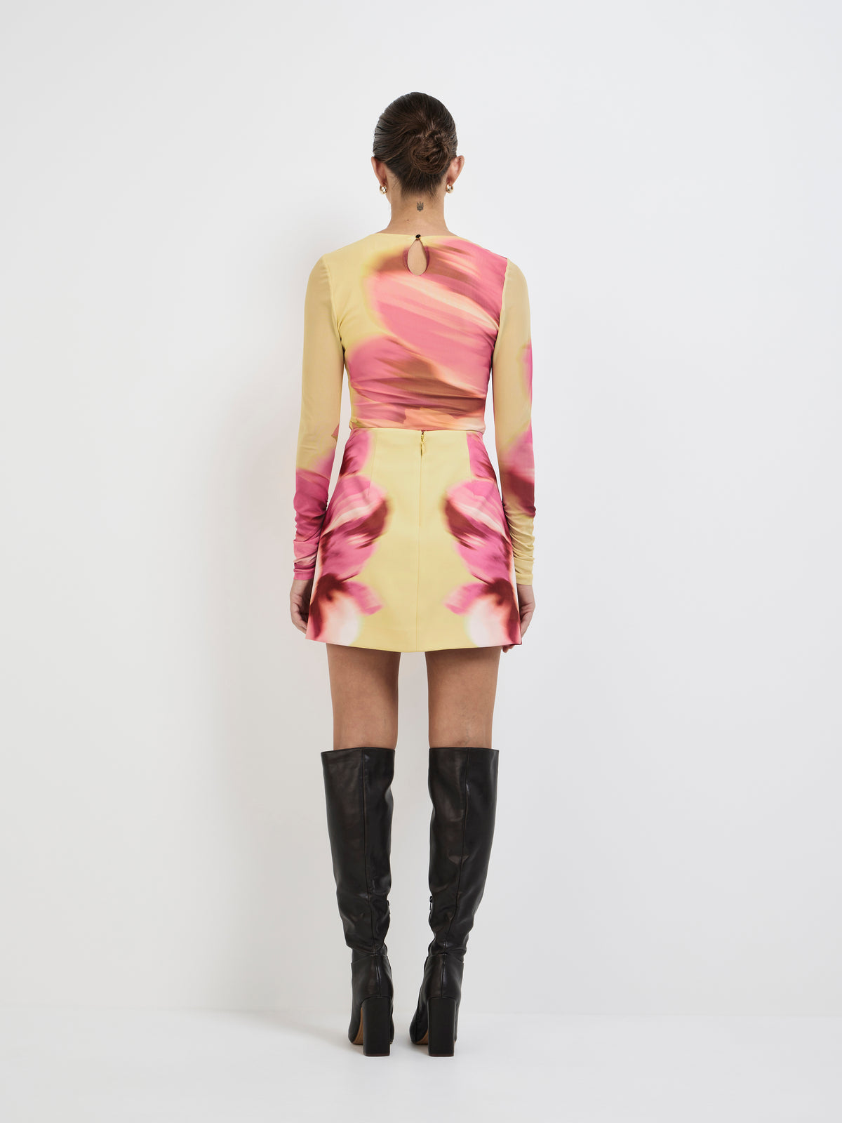 Sabrina Mini Skirt Floral | Printed Mini Skirt | SHEIKE