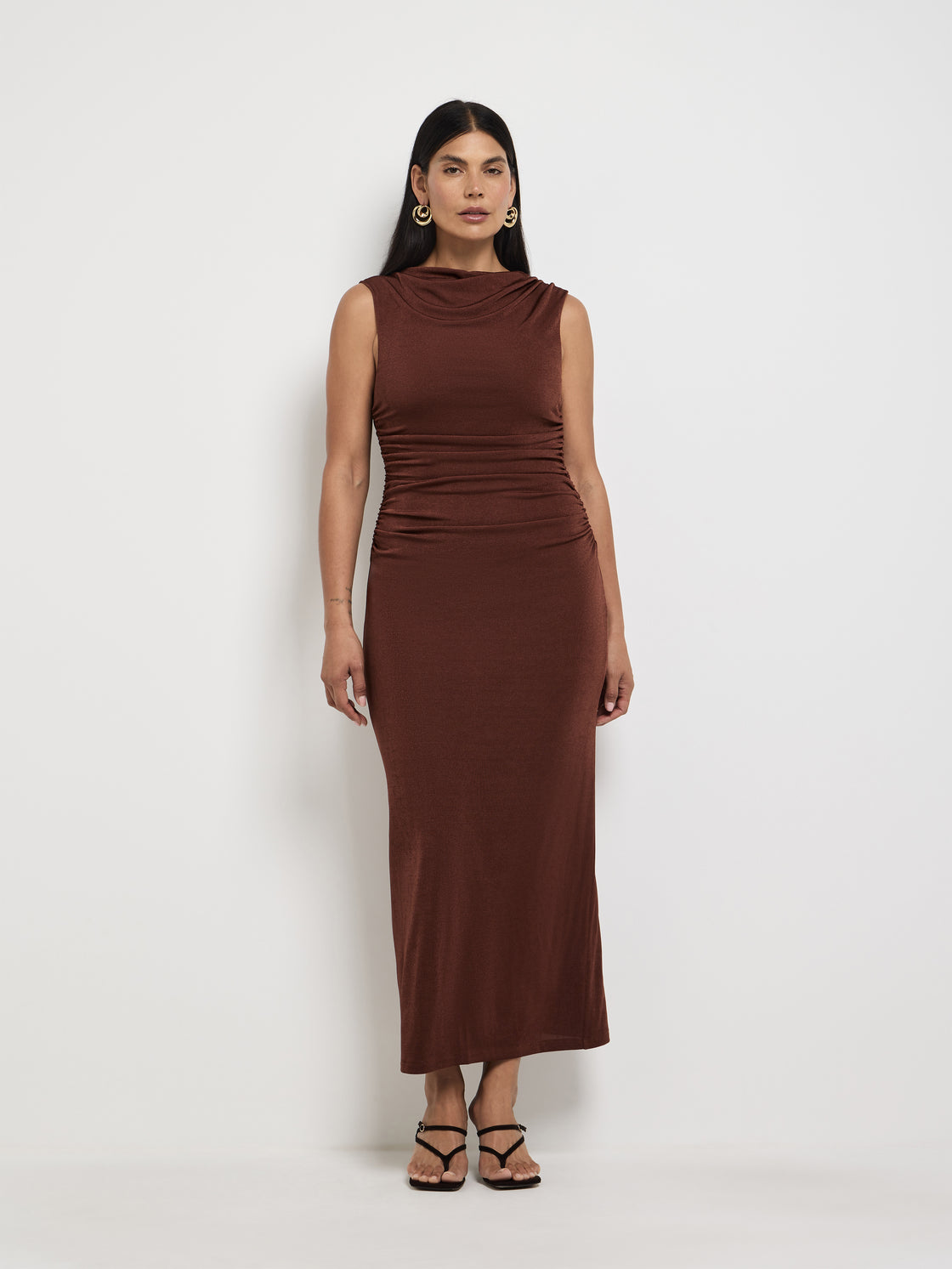Malibu Maxi Dress Chocolate
