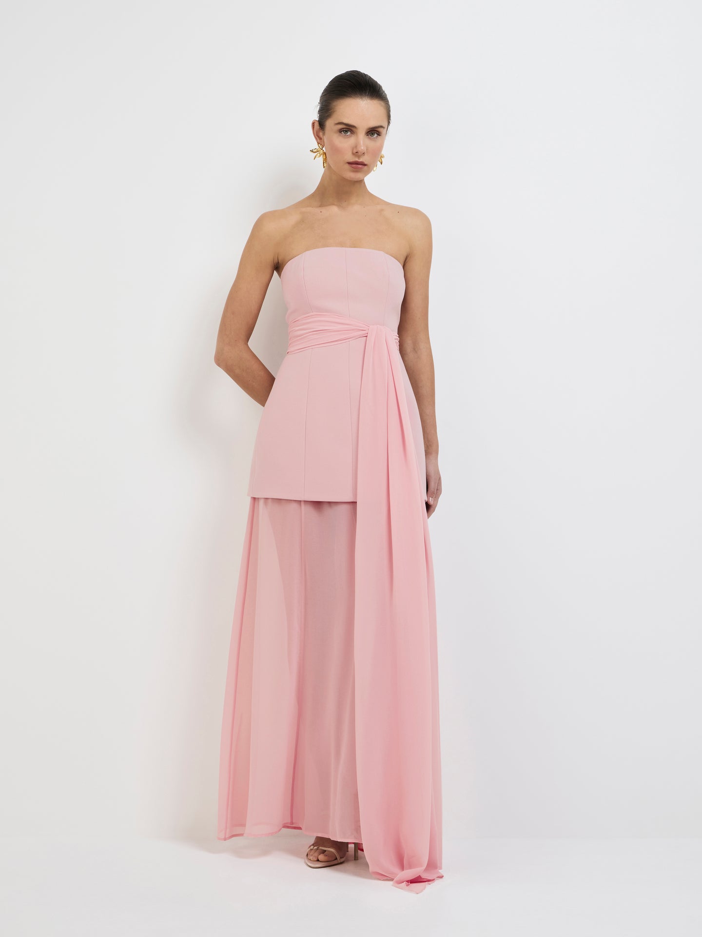 Mary Square Melissa Dress-Petal Tango Pink