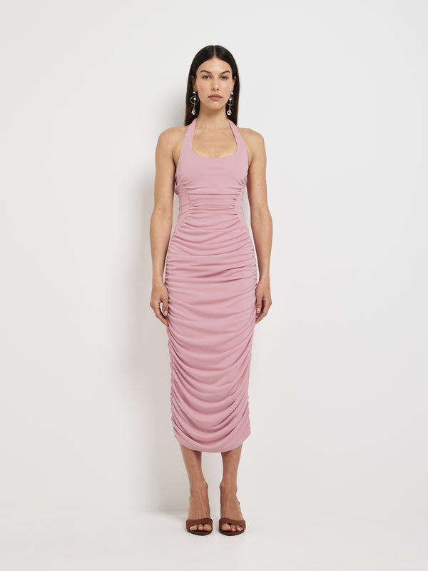 Size6 SHEIKE Daphne Midi Dress Pink 1007956 Front Image