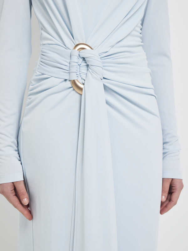 SHEIKE Lila Long Sleeve Gown Ice Blue 1007969 Detail Images