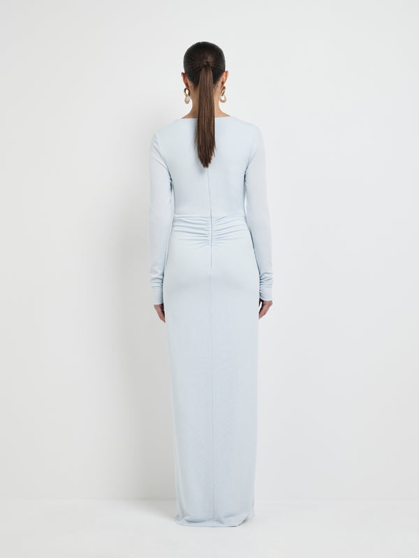 SHEIKE Lila Long Sleeve Gown Ice Blue 1007969 Back Image