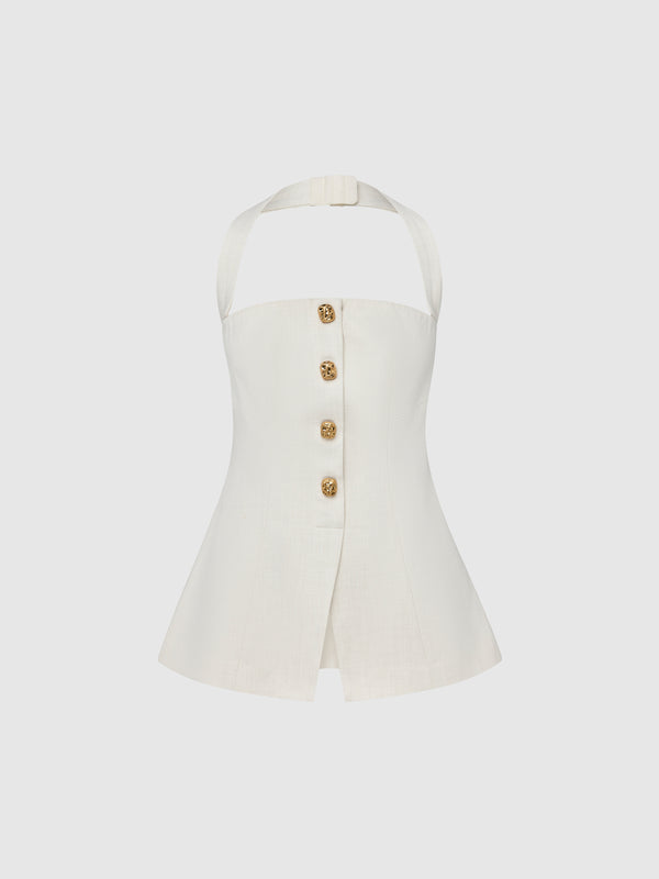 Ghost SHEIKE Carmen Top Ecru 1007971 Ghost Image