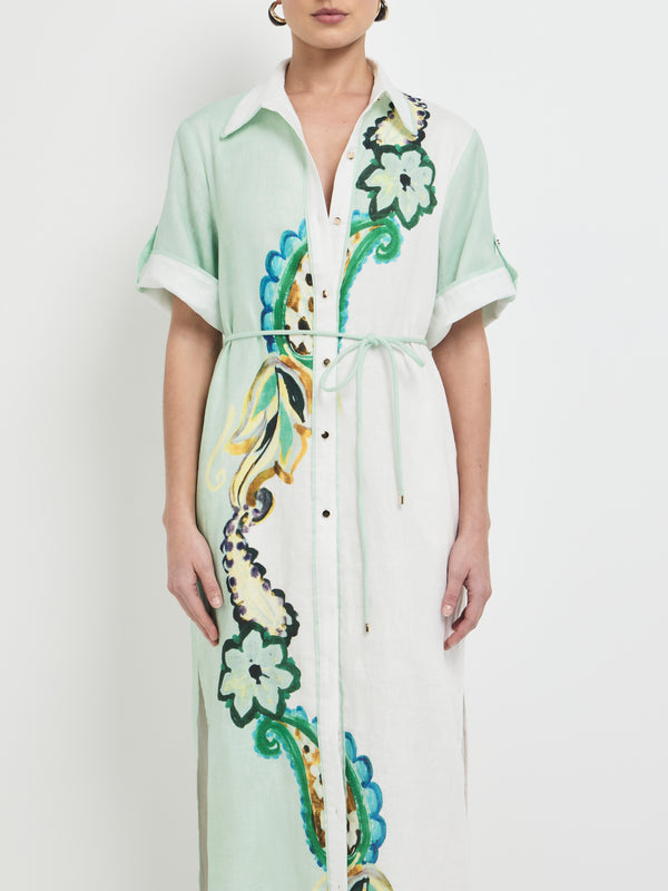 SHEIKE Dreamer Midi Dress Paisley 1008009 Close Up Image