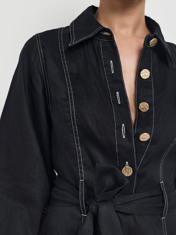 SHEIKE Anna Playsuit Black 1008018 Detail Image