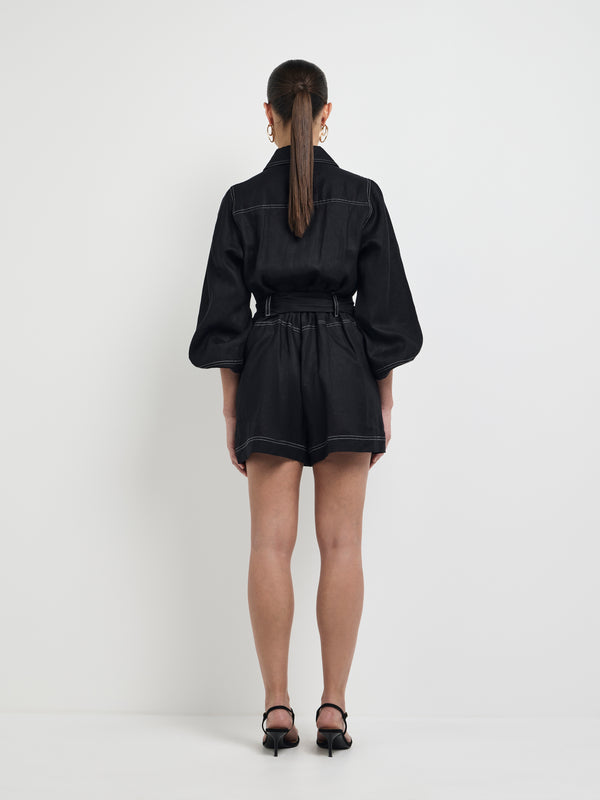 SHEIKE Anna Playsuit Black 1008018 Back Image