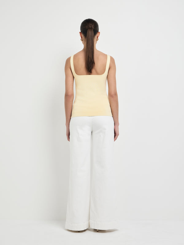 SHEIKE Nicolette Knit Top Limoncello 1008019 Back Image