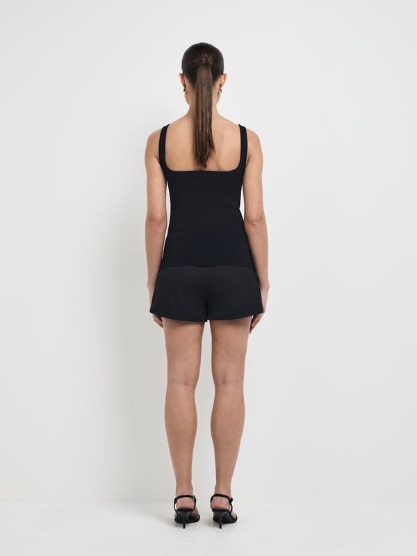 SHEIKE Nicolette Knit Top Black 1008020 Back Image