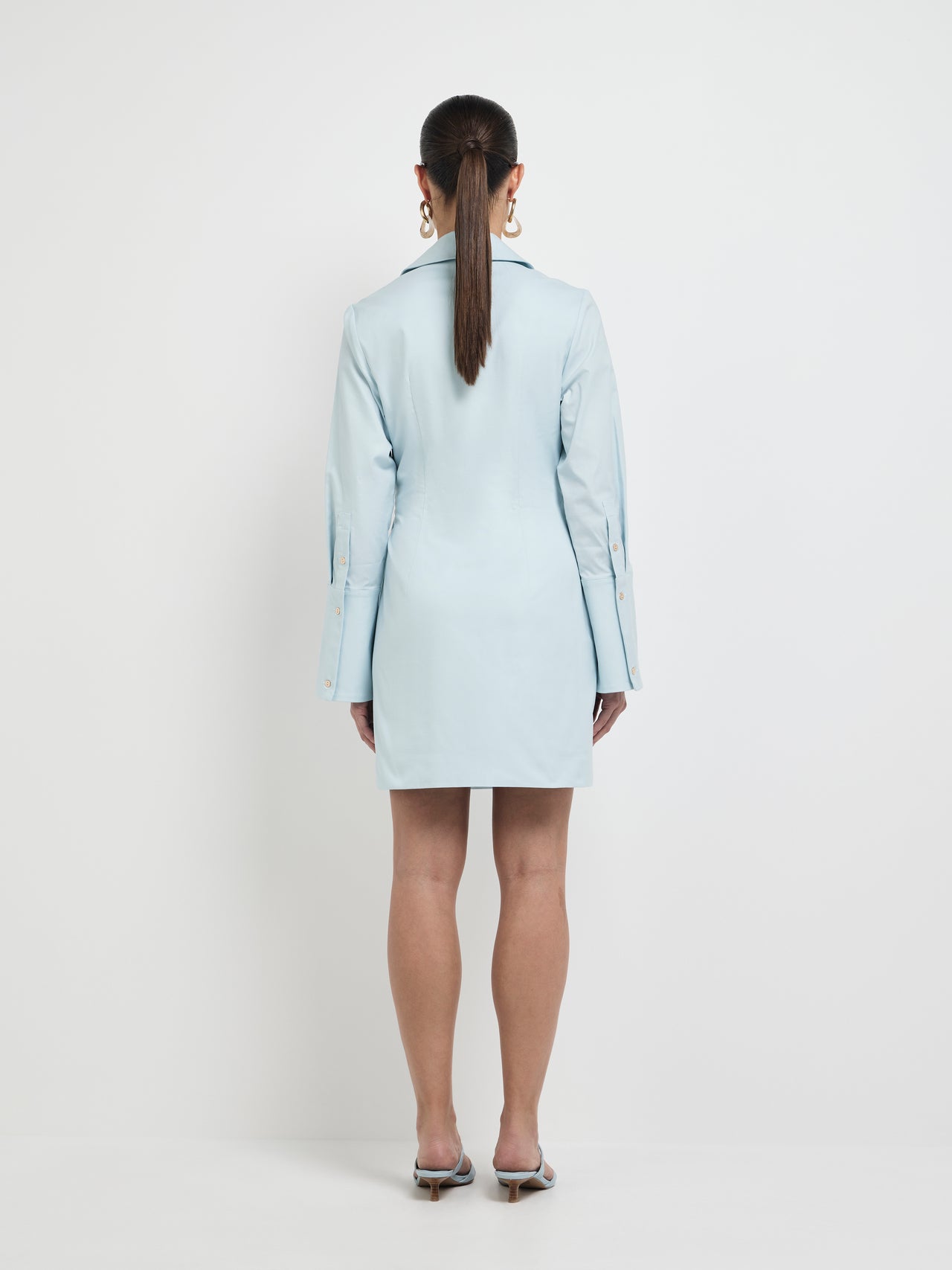 Clementine Mini Dress Sky Blue | Shirt Dress | SHIEKE – SHEIKE