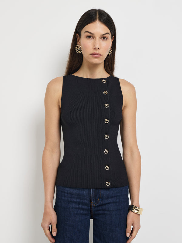 Size6 SHEIKE Clement Knit Top Black 1008052 Detail Image