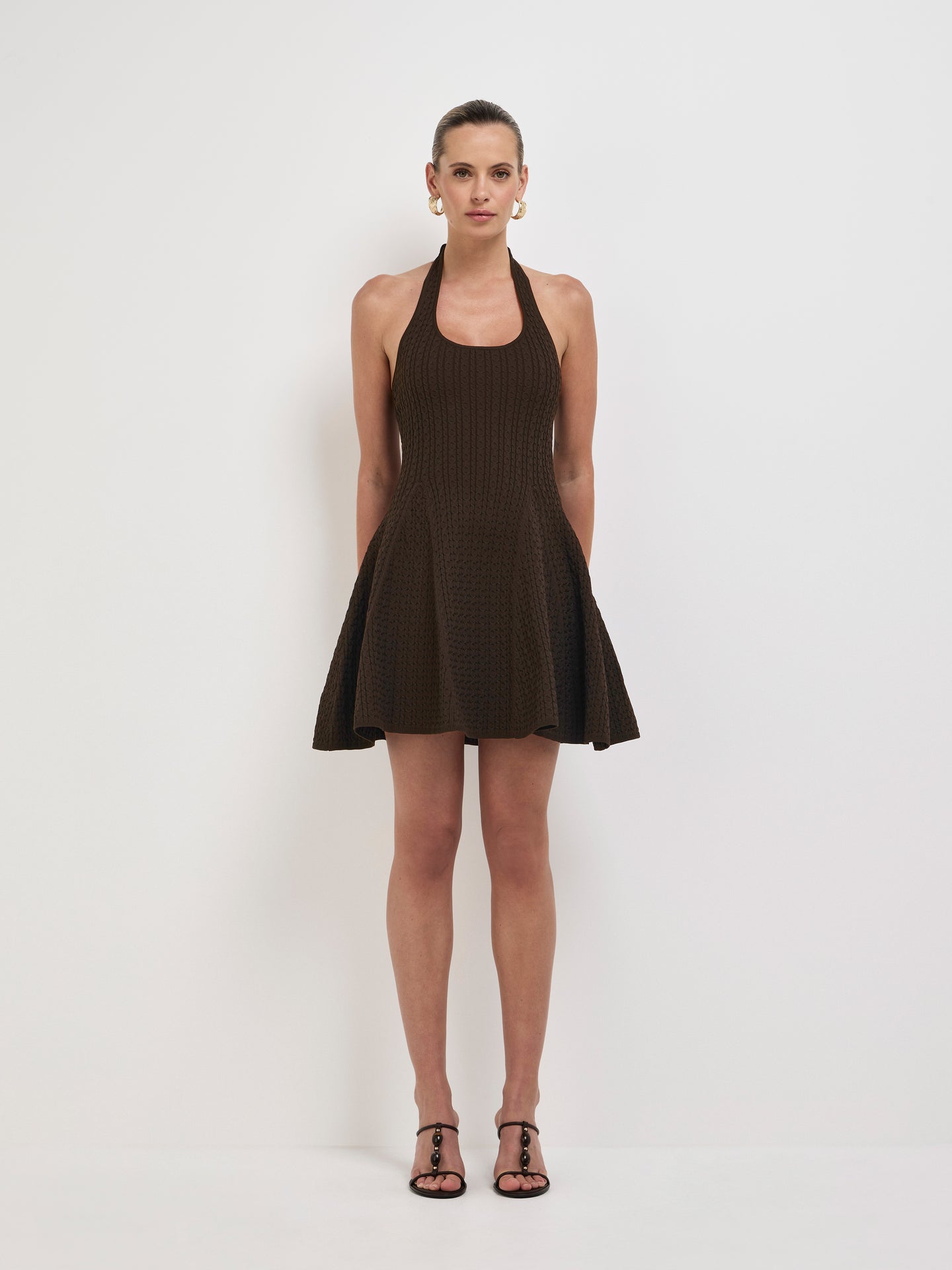 LILIANE MINI DRESS CHOCOLATE main image 0