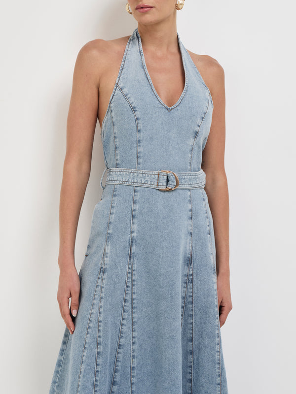 SHEIKE Emma Denim Dress Blue 1008066 Close Up Image