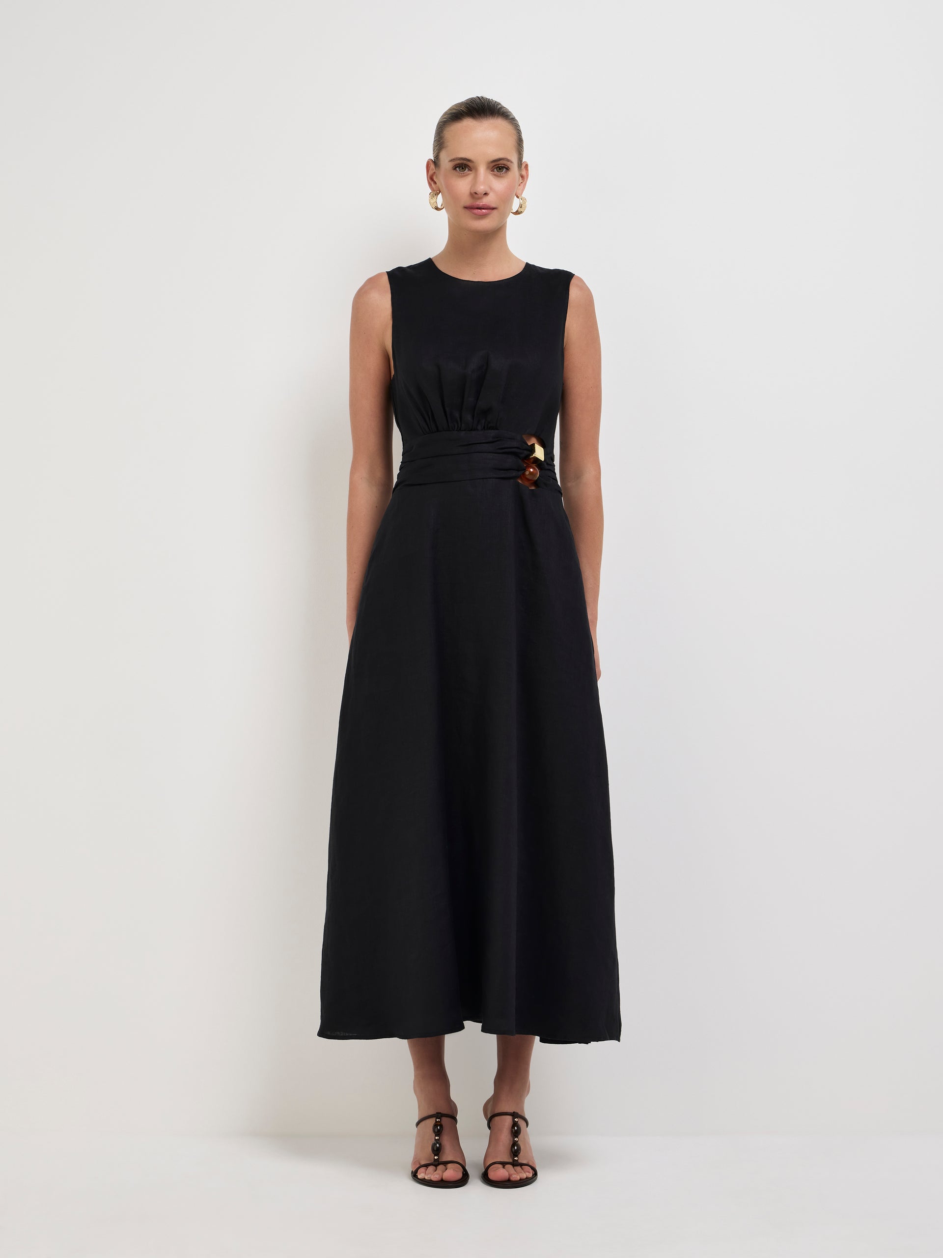 Luna Midi Dress Black