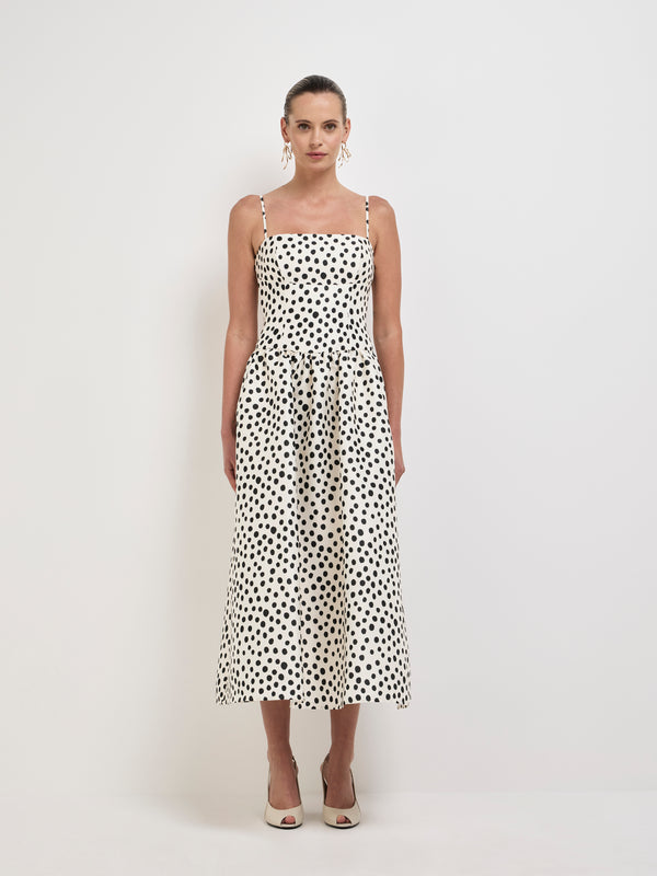 Size8 SHEIKE Maya Midi Dress Spot 1008073 Front Image