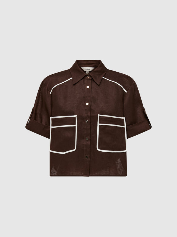 SHEIKE Millie Shirt Brown 1008088 Ghost Image