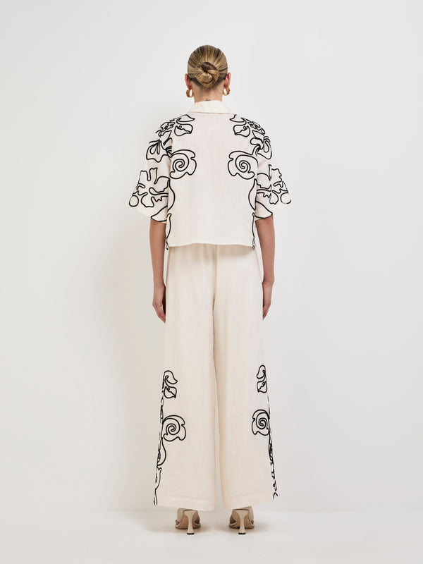 SHEIKE Outline Floral Shirt Floral 1008096 Back Image