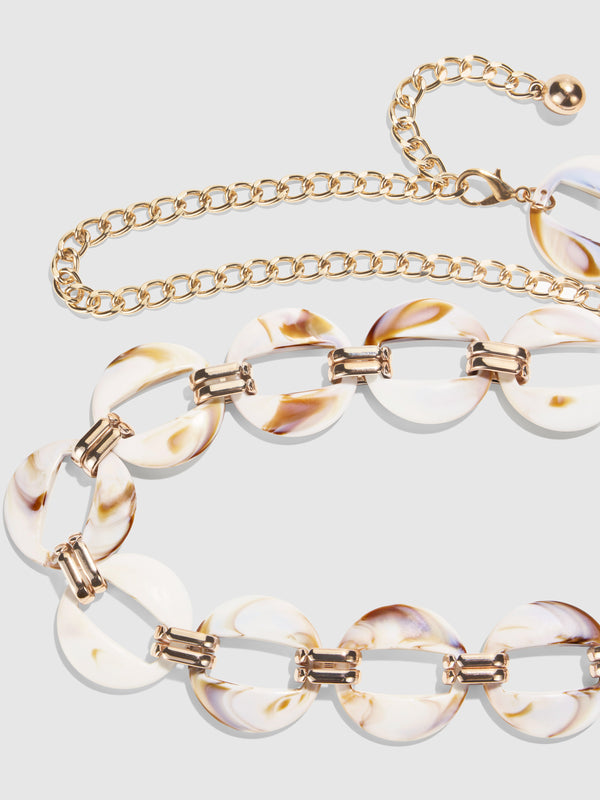 SHEIKE Lia Belt Gold Cream 1008133 Detail Ghost Image