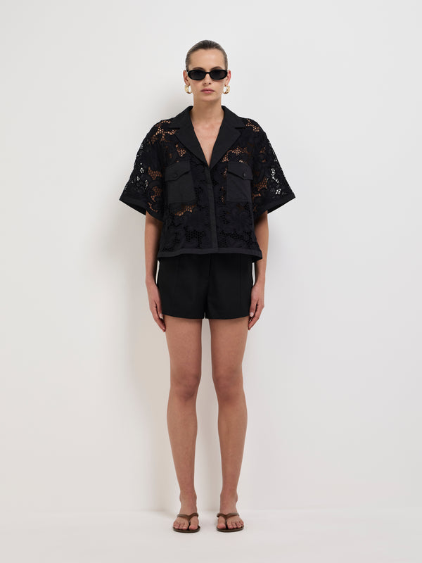 SHEIKE Spring Romance Shirt Black 1008148 Front Image